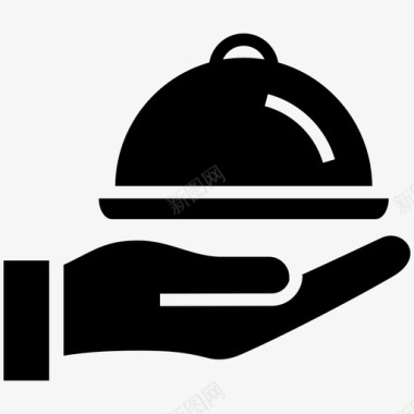客房服务餐具食物图标图标