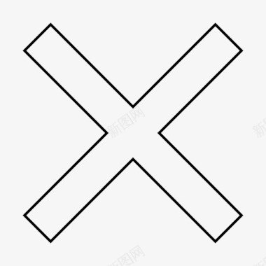 十字标记x图标图标