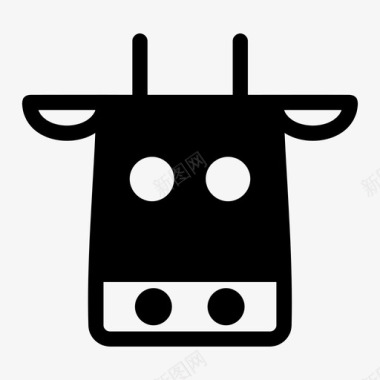牛动物牛头图标图标