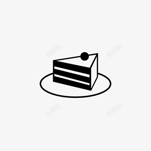 蛋糕面包店生日图标svg_新图网 https://ixintu.com 块 甜点 生日 生日派对 蛋糕 面包店