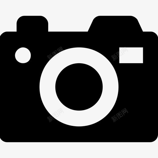 照相机图像照片图标svg_新图网 https://ixintu.com 图像 图片 摄影 照片 照相机 网络和通信材料字形图标