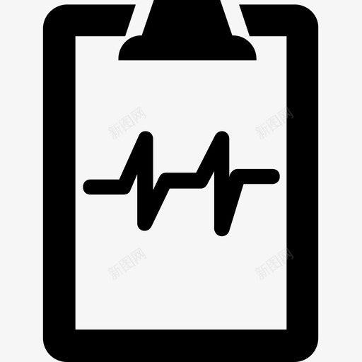 心跳剪贴板生命线图标svg_新图网 https://ixintu.com 剪贴板 心跳 生命线 科学技术符号集 脉动 脉搏