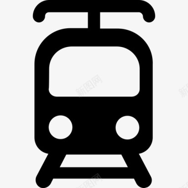电车前视图运输运输方式图标图标