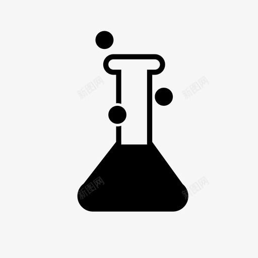 锥形烧瓶化学实验图标svg_新图网 https://ixintu.com 化学 实验 溶液 锥形烧瓶