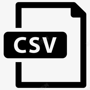 csv文件扩展名格式图标图标