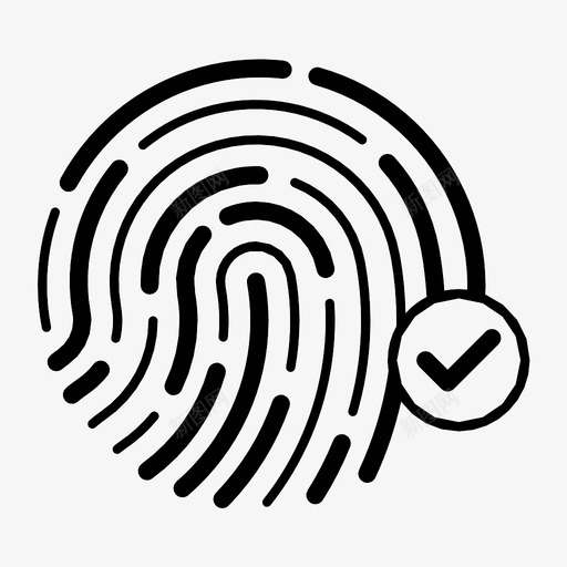 指纹手指密码图标svg_新图网 https://ixintu.com 安全 密码 手指 指纹