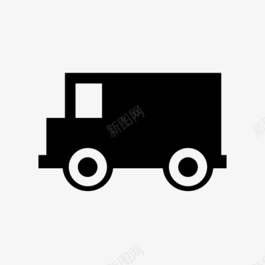 卡车送货配送图标图标