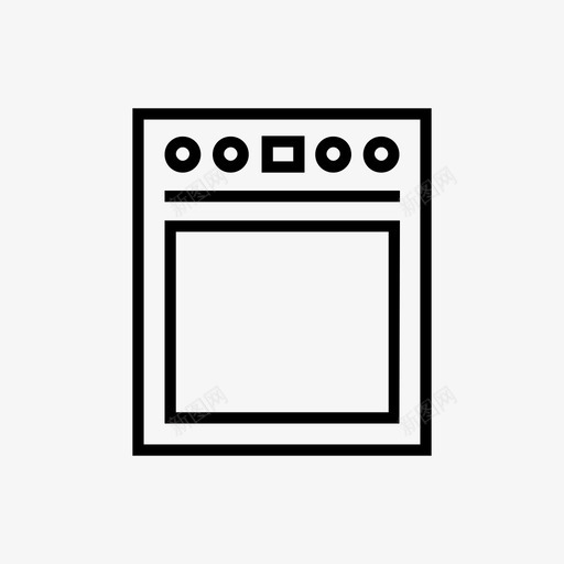 烤箱电器烘焙图标svg_新图网 https://ixintu.com 厨房烤箱 烘焙 烤箱 烹饪 电器 食品炊具