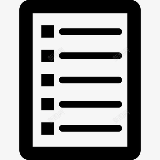 清单文件任务图标svg_新图网 https://ixintu.com 任务 待办事项 文件 清单 科学技术字形图标集