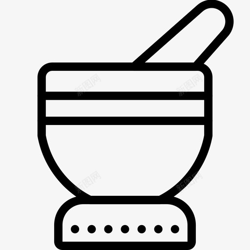 杵和臼厨房搅拌机图标svg_新图网 https://ixintu.com 厨房 厨房物体轮廓 器具 搅拌机 杵和臼
