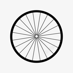 自行车轮子自行车轮子运动图标高清图片