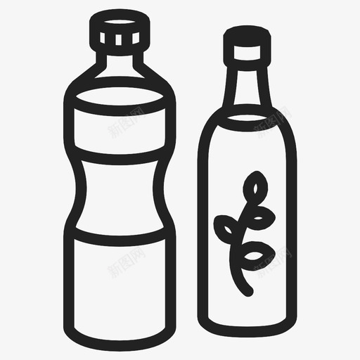 植物油瓶子橄榄图标svg_新图网 https://ixintu.com 有机 植物油 橄榄 瓶子