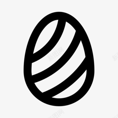 复活节彩蛋兔子装饰图标图标