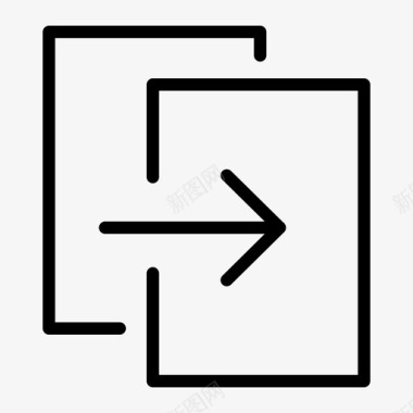 复制文件文档移动图标图标