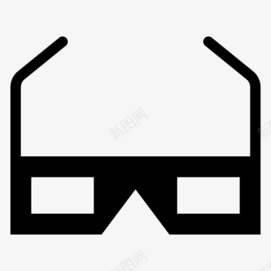 3d眼镜假日安全图标图标