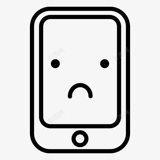 sad智能手机androidemoji图标svg_新图网 https://ixintu.com android emoji iphone sad智能手机 表情