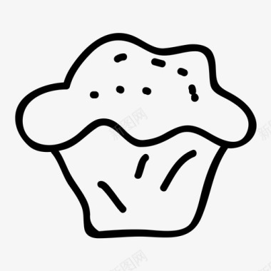 采购产品松饼面包店面包食品图标图标