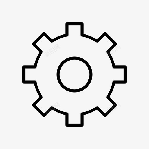 齿轮配置设置图标svg_新图网 https://ixintu.com 学习 设置 车轮 配置 齿轮