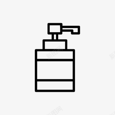 泵瓶肥皂分配器图标图标