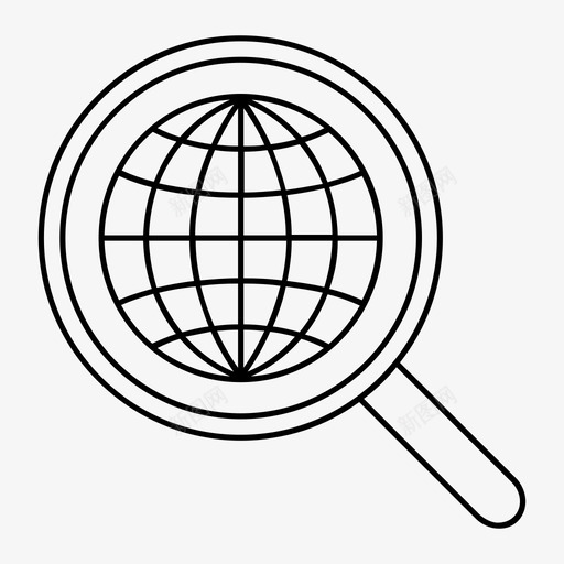 全球搜索全球互联网图标svg_新图网 https://ixintu.com 互联网 全球 全球搜索 商业 搜索引擎优化
