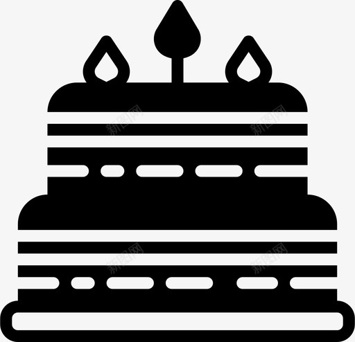 生日蛋糕烹饪喝图标svg_新图网 https://ixintu.com 吃 喝 烹饪 生日蛋糕 砸图标美食3固体