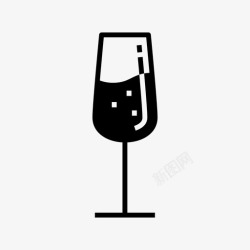勃艮第红葡萄酒杯香槟杯酒精勃艮第图标高清图片