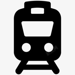 单程火车火车站单程旅行图标高清图片