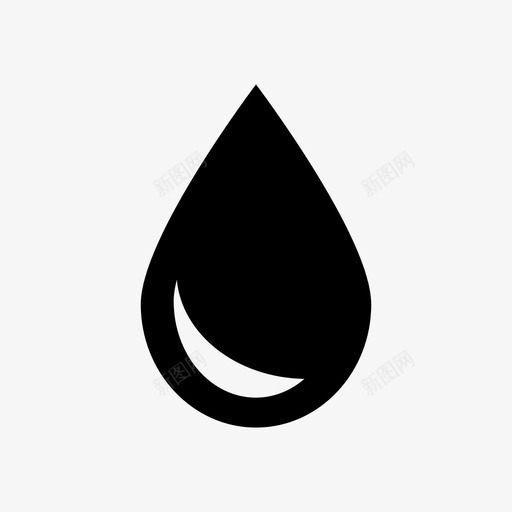 水滴自然油图标svg_新图网 https://ixintu.com 水 水滴 油 油滴 自然 花园