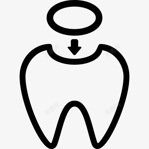 补牙医疗牙科图标svg_新图网 https://ixintu.com 医疗 牙科 补牙