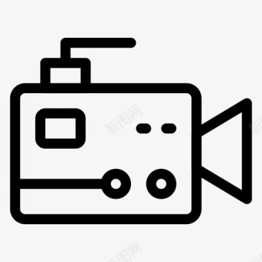 相机设备电影图标图标