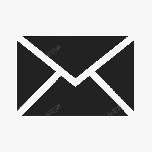 信封封面图标svg_新图网 https://ixintu.com 信封 封面