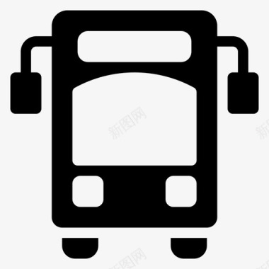 公共汽车汽车运输图标图标