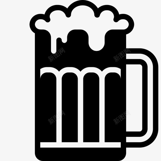 品脱麦芽酒啤酒玻璃图标svg_新图网 https://ixintu.com 厨房 厨房用品 品脱麦芽酒 啤酒 玻璃 酒标志