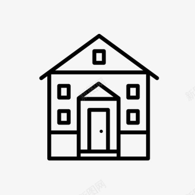 住宅建筑物小屋图标图标