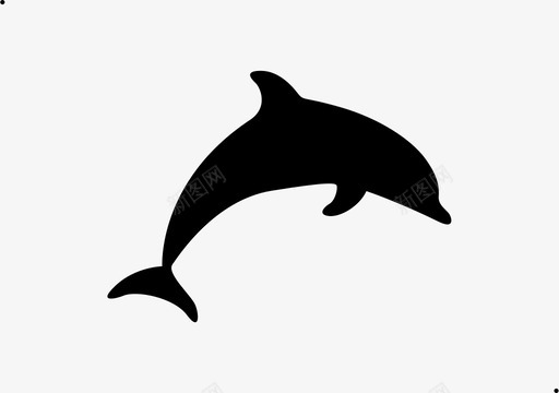 海豚座－填充图标