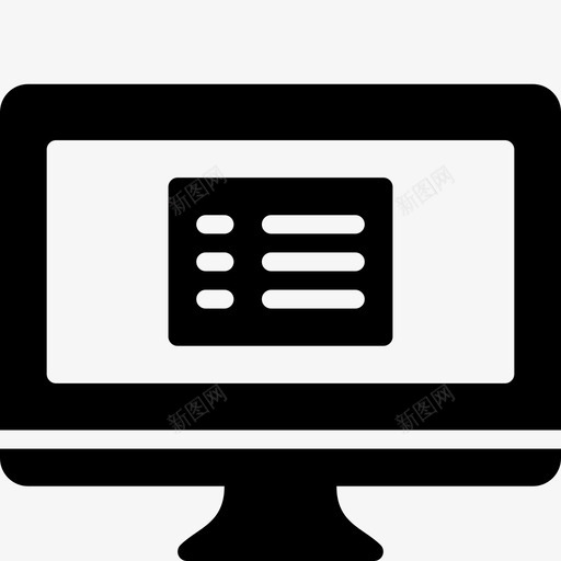 笔记电脑功能资讯图标svg_新图网 https://ixintu.com 功能 显示器 电脑功能 笔记电脑 资讯