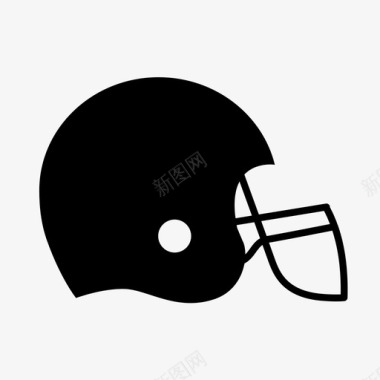 足球头盔球员保护图标图标