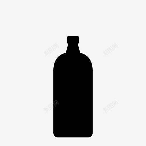 无标签瓶子饮料杜松子酒图标svg_新图网 https://ixintu.com 无标签瓶子 杜松子酒 滋补品 饮料