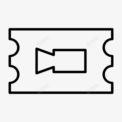 售票电影院电影演出图标svg_新图网 https://ixintu.com 剧院 售票电影院 演出 电影