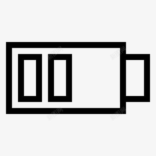 电池充电空图标svg_新图网 https://ixintu.com 低 充电 好 满 电池 电脑硬件线图标 空