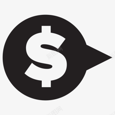 美元符号按钮资金图标图标