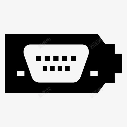 显示端口模拟媒体图标svg_新图网 https://ixintu.com 媒体 技术 显示端口 模拟 电视 监视器 计算机硬件符号