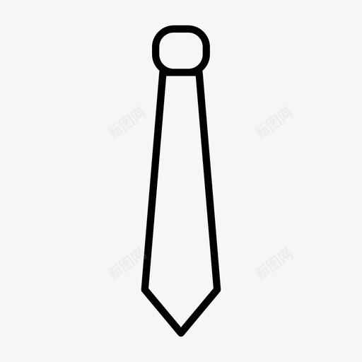 领带商务正式图标svg_新图网 https://ixintu.com 制服 商务 正式 领带