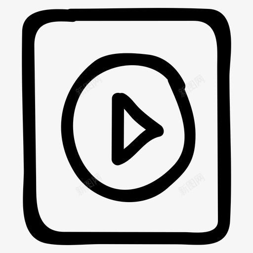 播放音频按钮图标svg_新图网 https://ixintu.com 按钮 播放 播放列表 电影 视频 音乐音频和视频手绘 音频