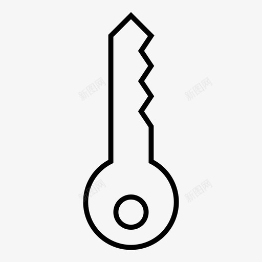 锁车钥匙旧钥匙图标svg_新图网 https://ixintu.com 业务细线图标 安全 密码 旧钥匙 车钥匙 锁