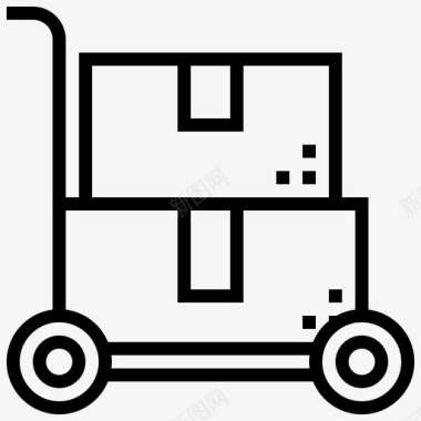交货箱手车图标图标