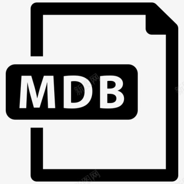 mdb文件数据库文件格式图标图标