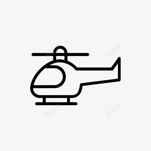 直升机图标svg_新图网 https://ixintu.com 直升机