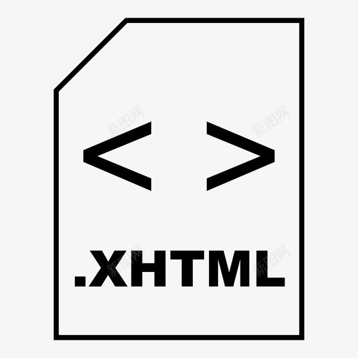 xhtml可扩展文件图标svg_新图网 https://ixintu.com xhtml 可扩展 文件 文件类型图标 标记 语言 超文本