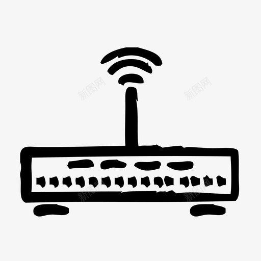 路由器计算机互联网图标svg_新图网 https://ixintu.com 万维网 互联网 草图2 计算机 路由器